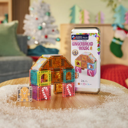 Magna-tiles travel set gingerbread house