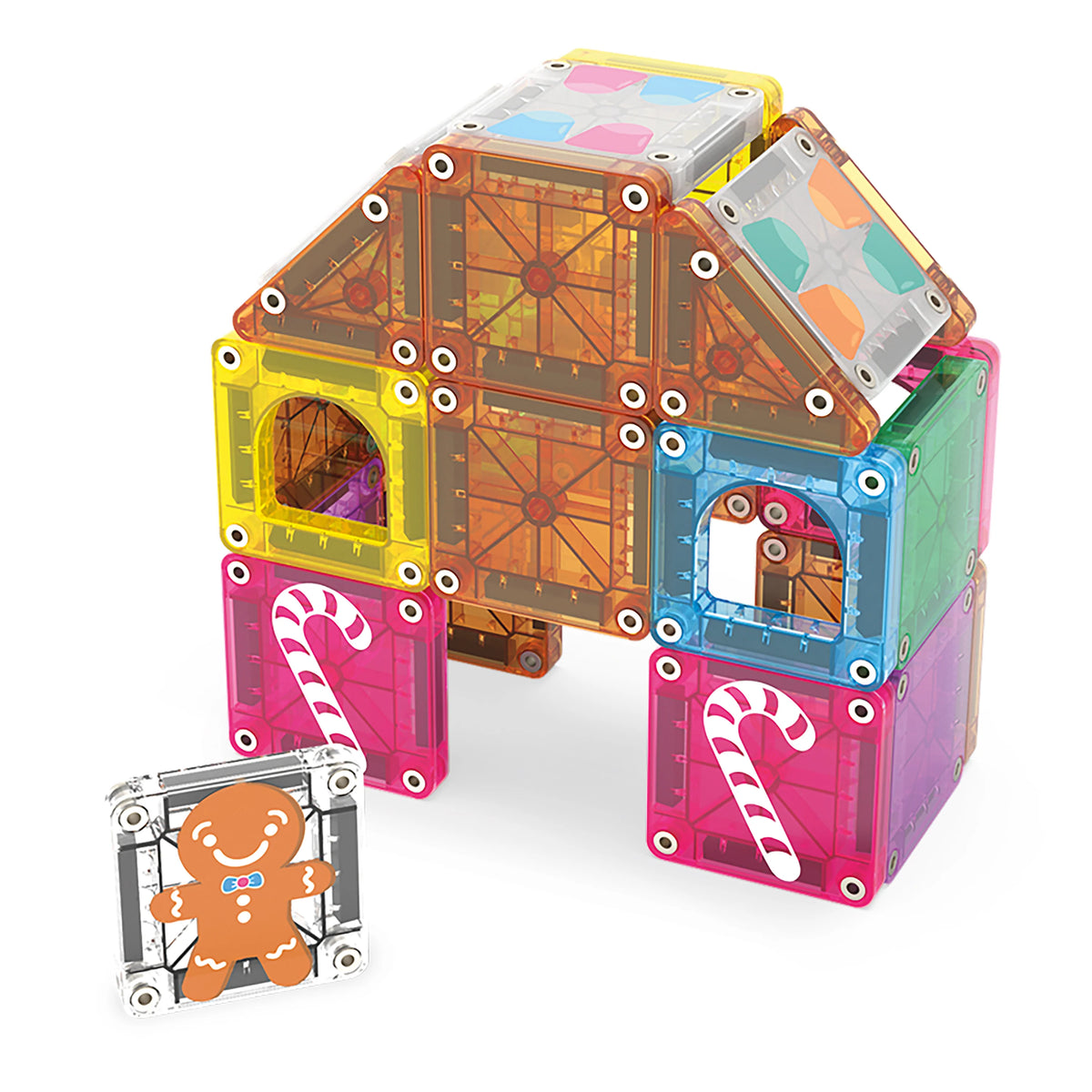 Magna-tiles travel set gingerbread house