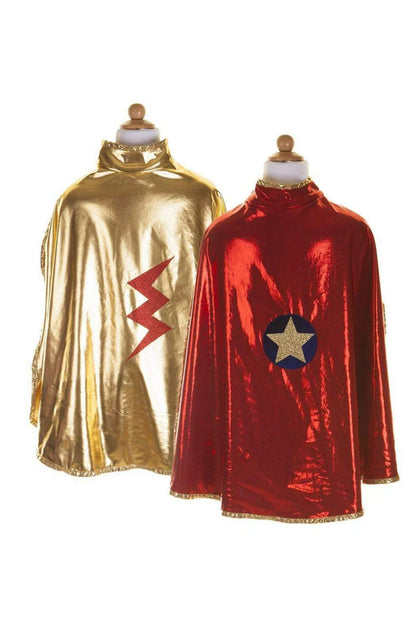 Omkeerbare goud en rode wonder cape