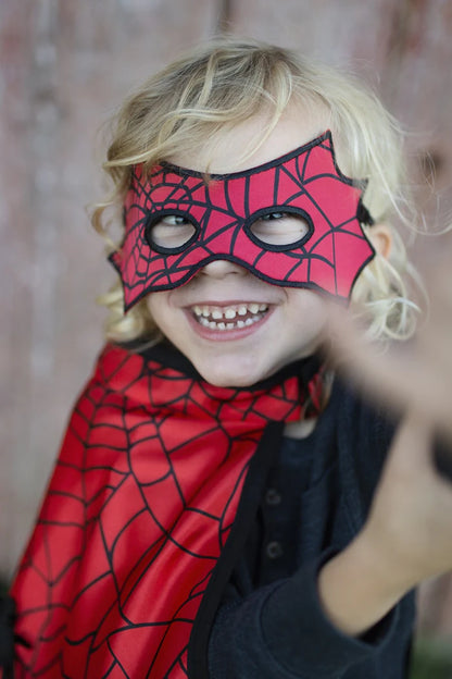 Omkeerbare spiderman/batman cape
