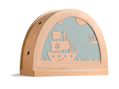 De Noest silhouet piratenschip