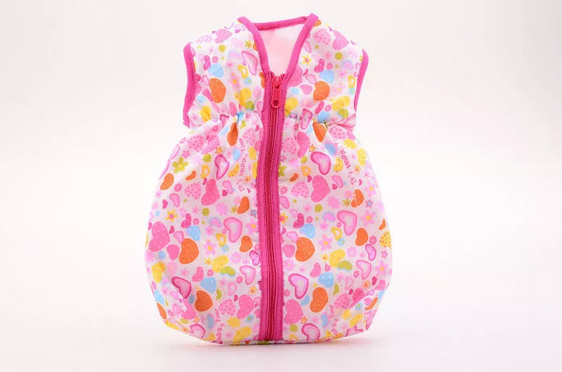 Poppen slaapzak hartjes