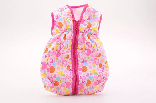 Poppen slaapzak hartjes