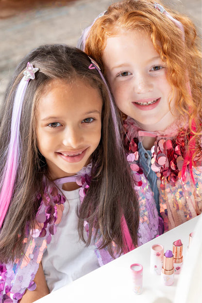 Clip-on extensions roze en paars