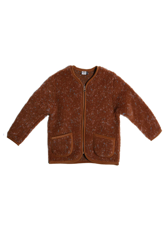 Vest koru light junior caramel multi dots