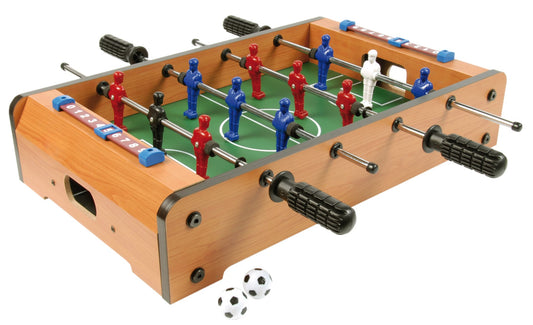 Tafelvoetbalspel mini hout 50 cm