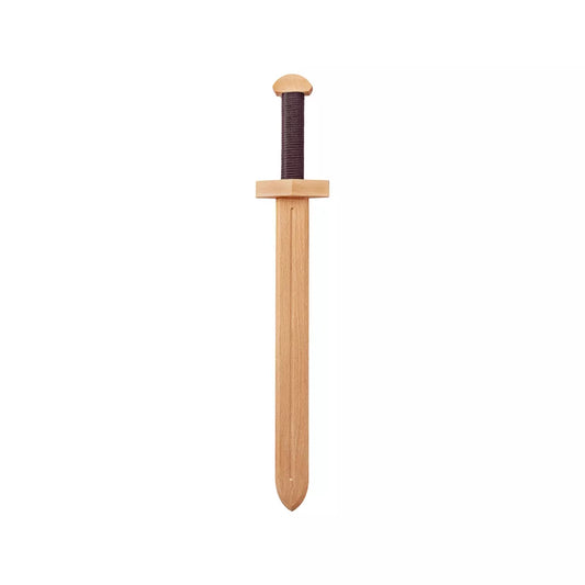 Houten zwaard met bruin handvat