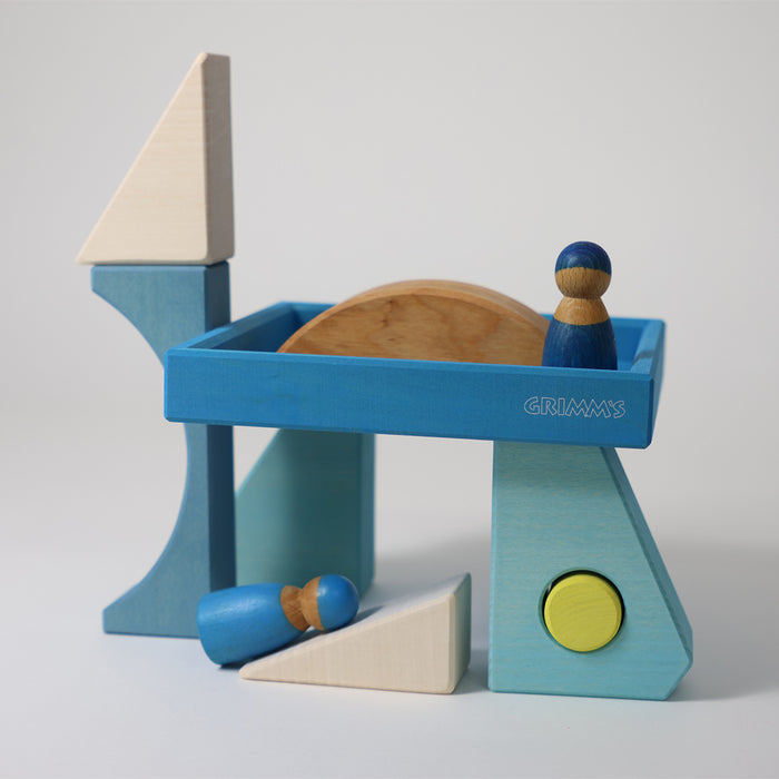 Grimm's bouwset blauw