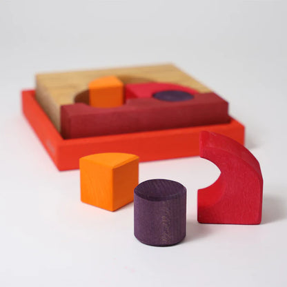 Grimm's bouwset rood