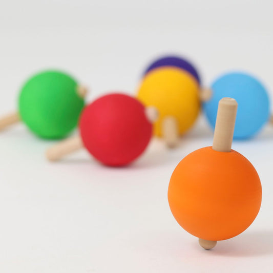 Grimm's spinning tops regenboog 6 stuks