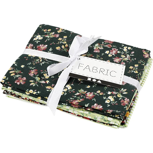Patchwork stofset groen