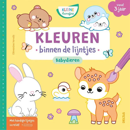 Kleuren binnen de lijntjes - babydieren