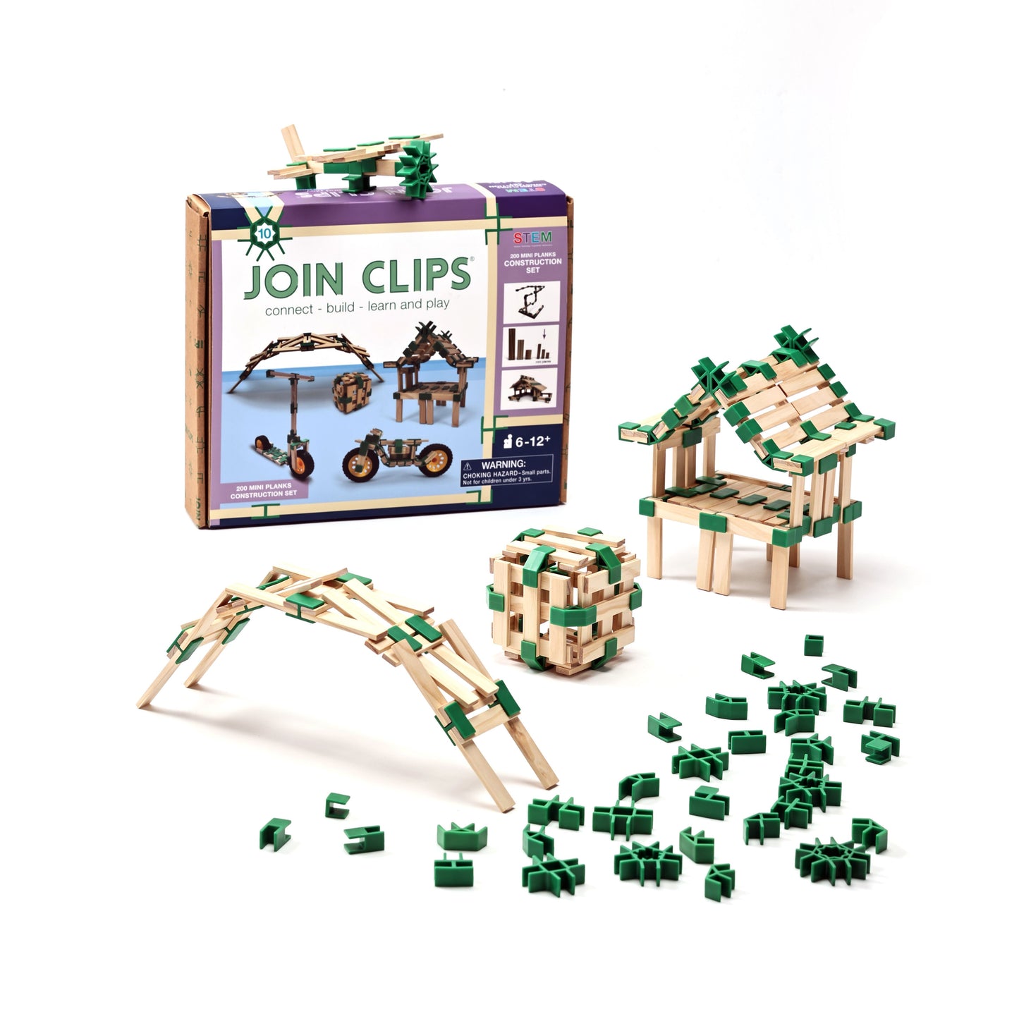 Join clips miniplankjes constructieset