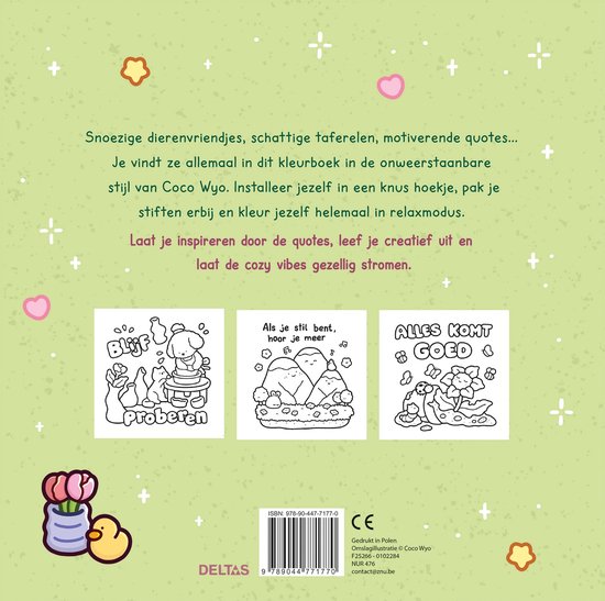 Cozy vibes cute & comfy kleurboek