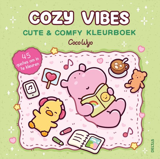 Cozy vibes cute & comfy kleurboek