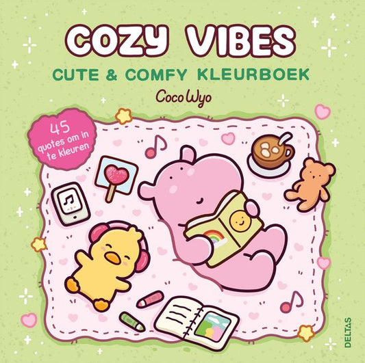 Cozy vibes cute & comfy kleurboek
