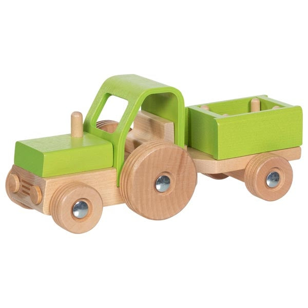 Goki traktor met aanhanger