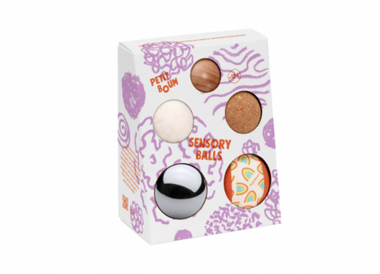 Petit Boum set van 5 sensorische ballen