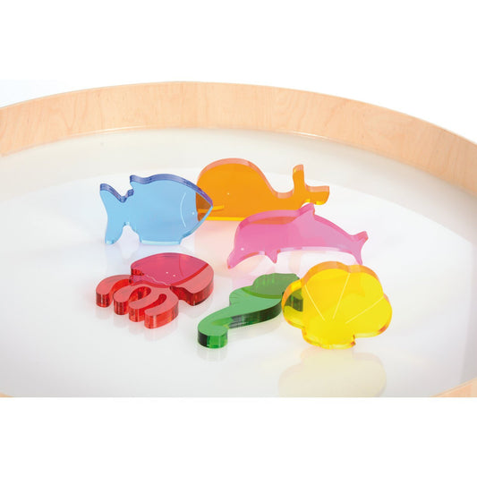 Acryl set zeedieren 6 delig