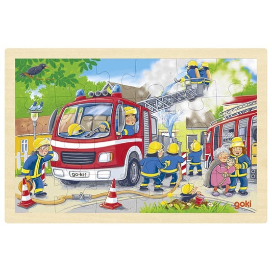 Goki puzzel brandweer 24 stukjes