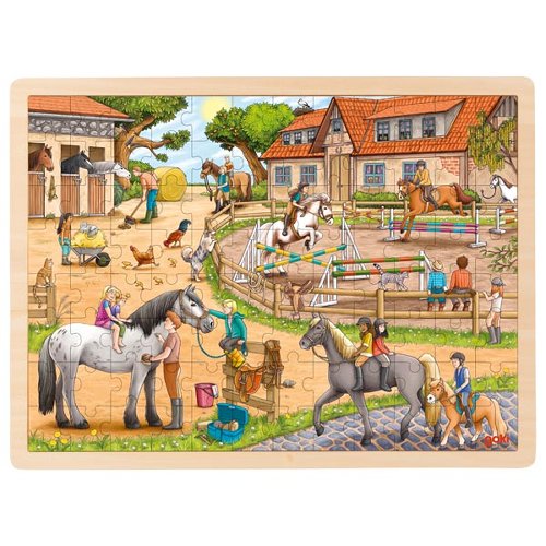 Goki puzzel manege 96 stukjes