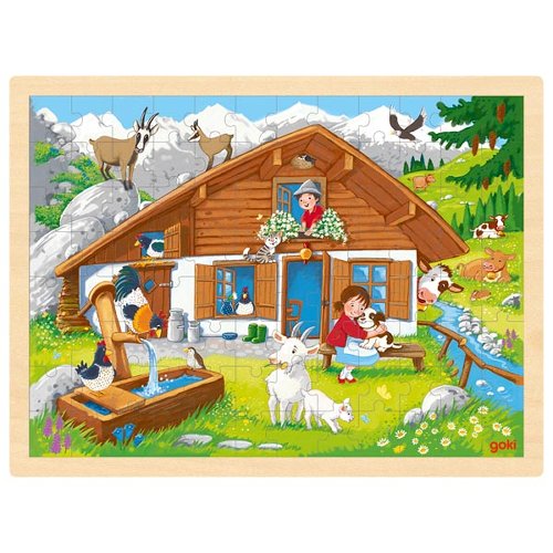 Goki puzzel in de Alpen 96 stukjes