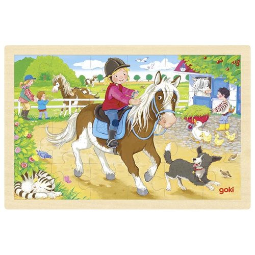 Goki puzzel manege 24 stukjes