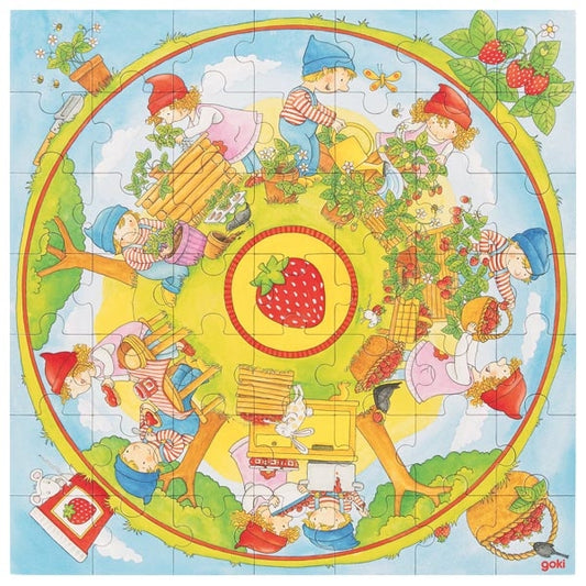 Goki aardbeien puzzel