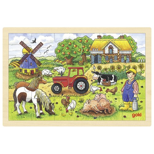 Goki puzzel boerderij 24 stukjes