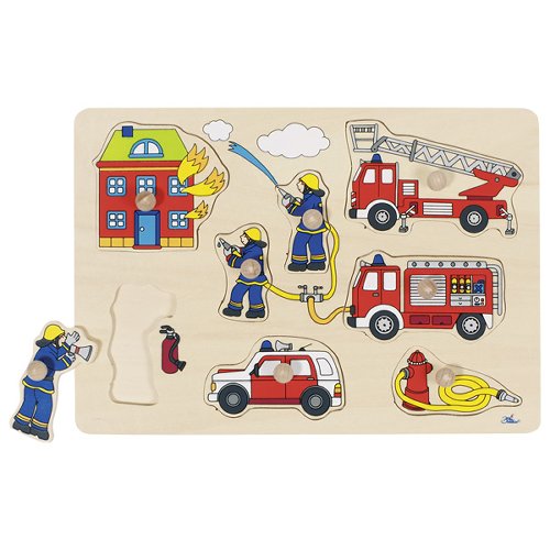 Goki noppenpuzzel brandweer