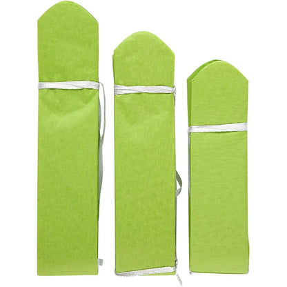 Pompon van papier 3 stuks lime groen