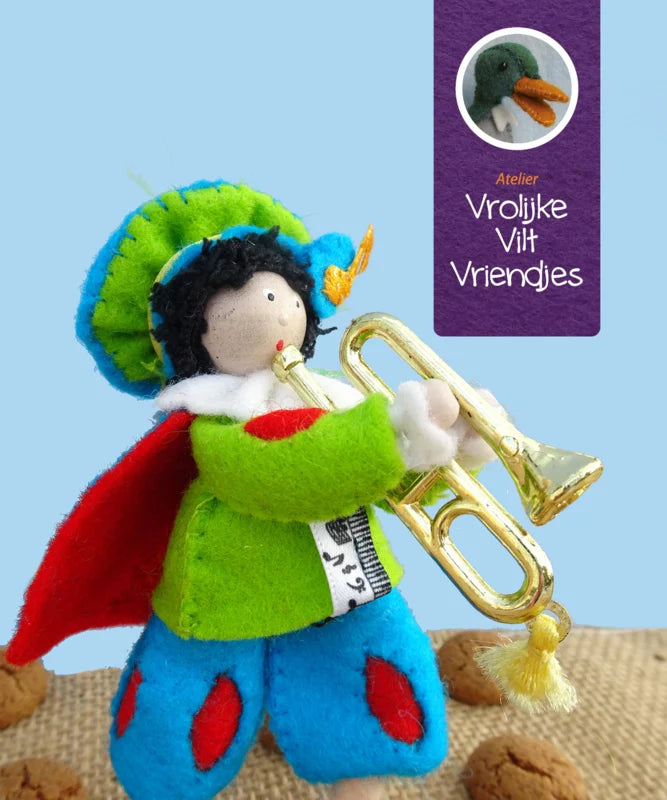 Muziekpiet schuiftrompet