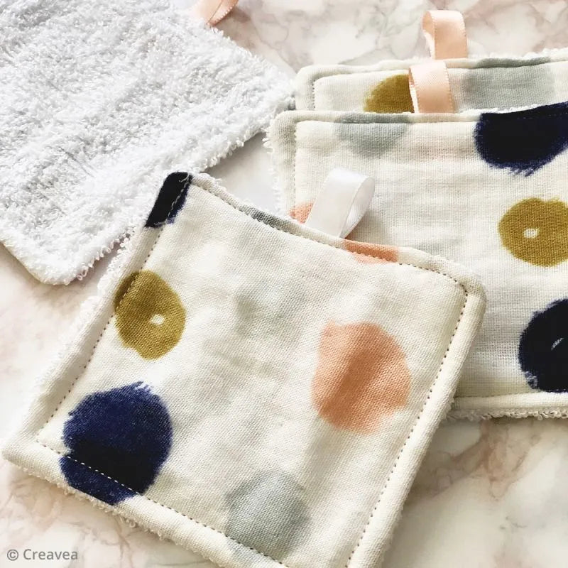 Patchwork stofset blauw