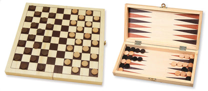 Dam-/backgammon klapcassette