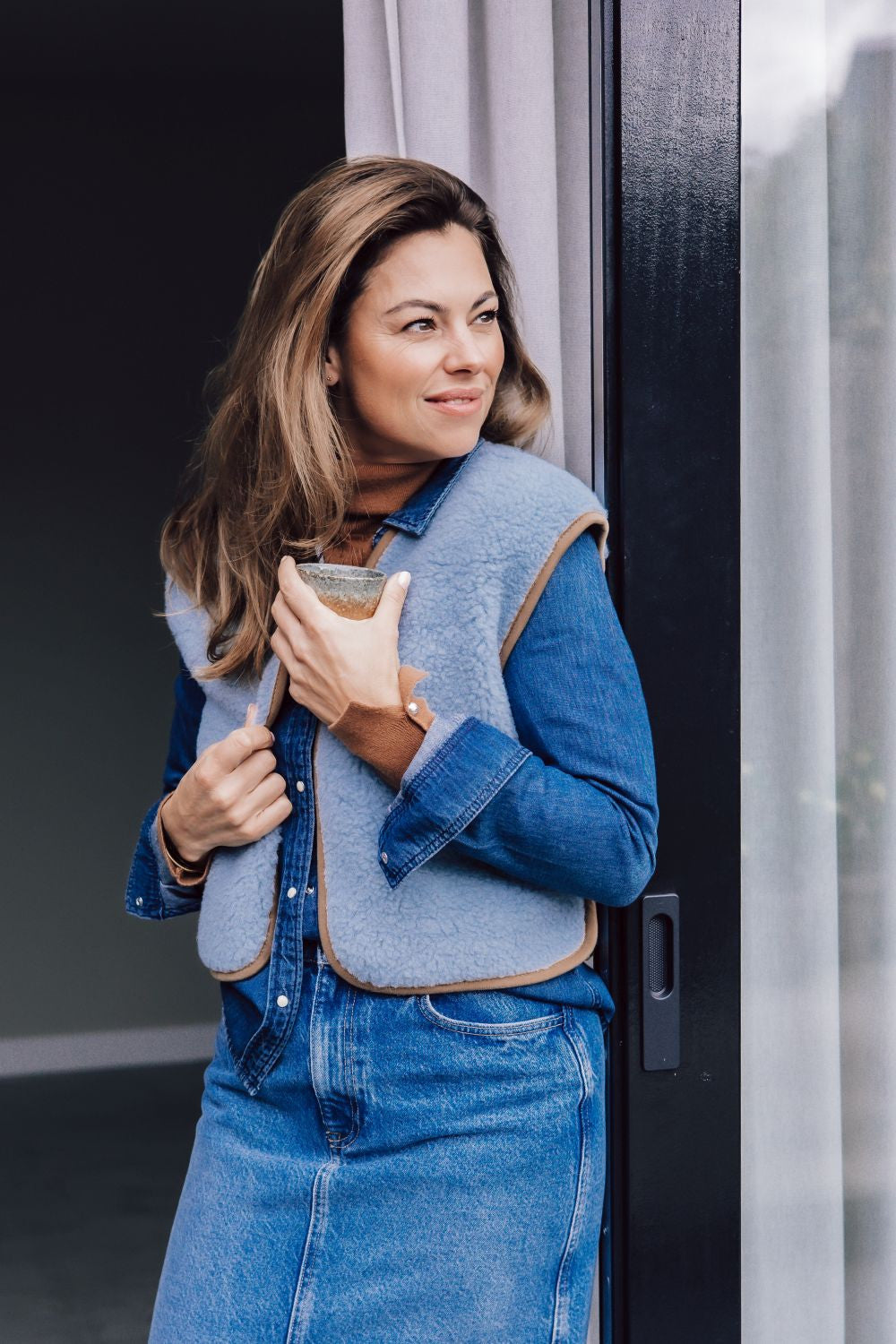 Alwero gilet camino icy blue