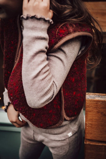 Camino junior red multi dots