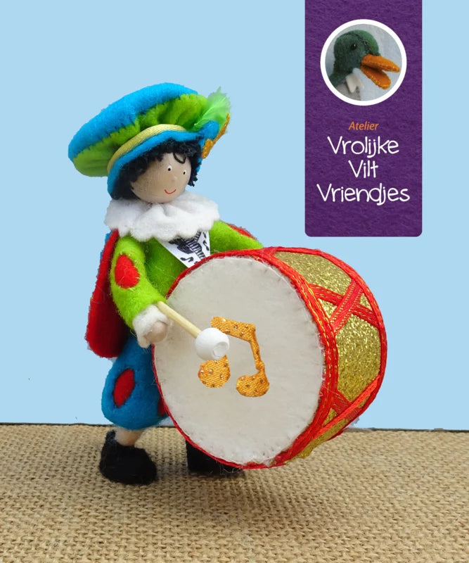 Muziekpiet grote trom
