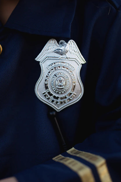 Politiejas met accessoires