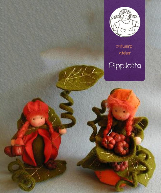Twee pompoenmeisjes