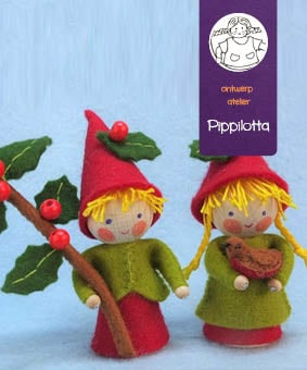 Twee kleine kerstkaboutertjes