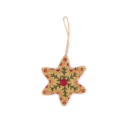 Hanger ster embroidery beige