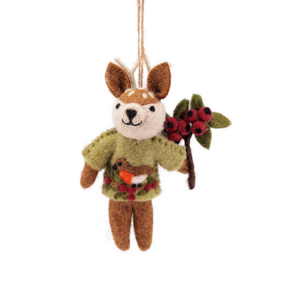 Hanger hert English christmas lichtgroen