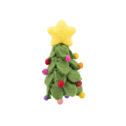 Vingerpopje kerstboom multicolor