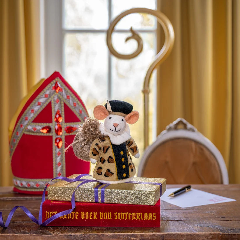 Decoratie muis panterpiet