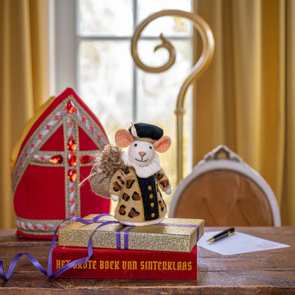 Decoratie muis panterpiet