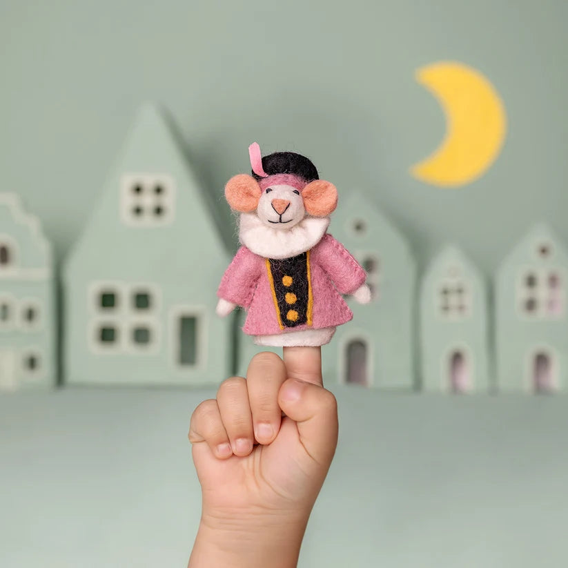 Vingerpopje muis pietermuis lichtroze