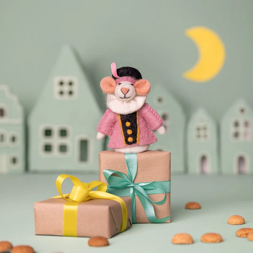 Vingerpopje muis pietermuis lichtroze