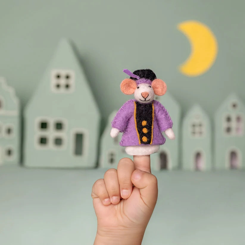 Vingerpopje muis pietermuis lila