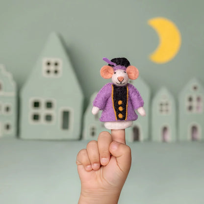 Vingerpopje muis pietermuis lila