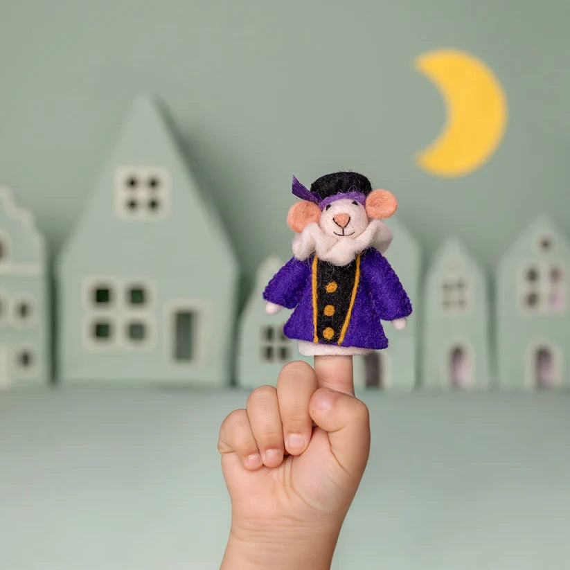 Vingerpopje muis pietermuis paars